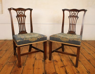 Lot 618 - A pair of 19th century Hepplewhite style...