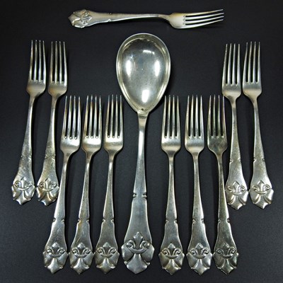 Lot 500 - A set of eleven early 20th century Danish...