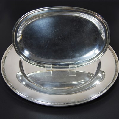 Lot 55 - An early 20th century Danish silver tray, of...