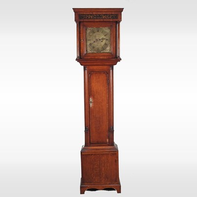 Lot 25 - An 18th century oak and walnut crossbanded...