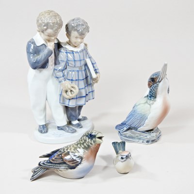 Lot 310 - A Royal Copenhagen porcelain figure group,...