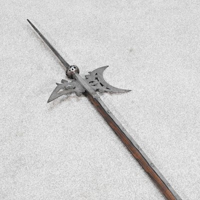 Lot 705 - A 19/20th century continental halberd, with a...