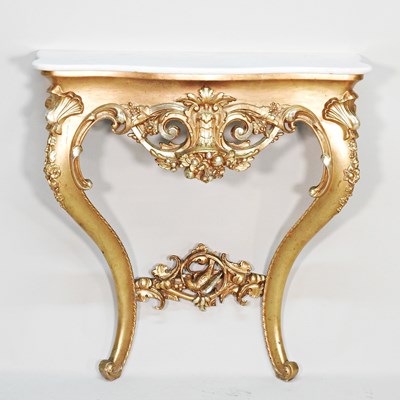 Lot 625 - A 19th century carved wood and gilt gesso...