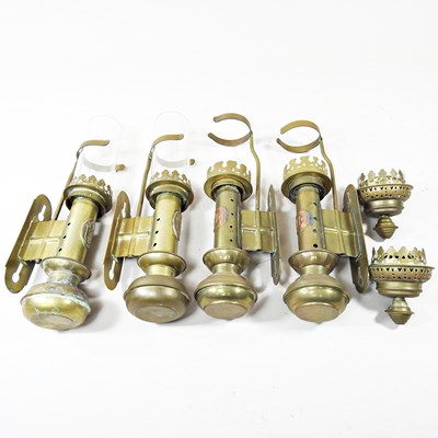 Lot 669 - A pair of early 20th century Rolls Royce brass...
