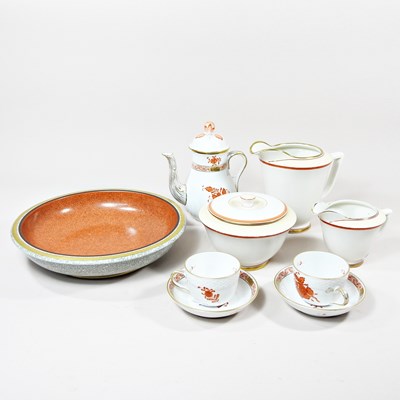 Lot 447 - A Royal Copenhagen crackle glazed dish, 25cm,...