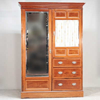 Lot 623 - An Edwardian mahogany and satinwood inlaid...