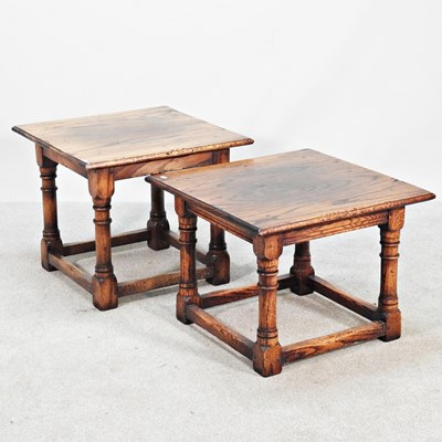 Lot 475 - A 18th century style oak occasional table,...