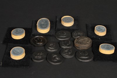 Lot 213 - A collection of 19th century black basalt...
