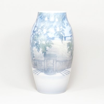 Lot 148 - A Bing & Grondahl porcelain vase, of baluster...