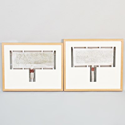 Lot 171 - A sealed indenture, on parchment, possibly...