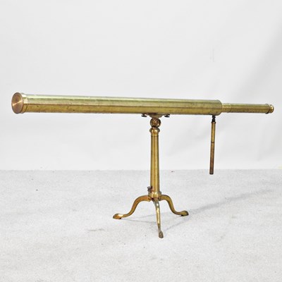 Lot 488 - A large 19th century brass three inch...