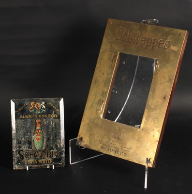 Lot 196 - A vintage brass Schweppes advertising...