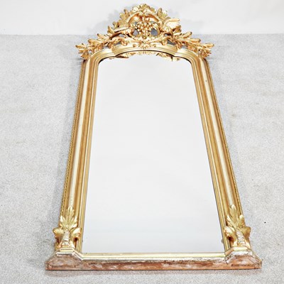 Lot 327 - A 19th century continental gilt framed pier...