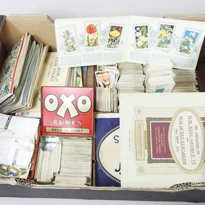 Lot 408 - A collection of cigarette and tea cards, to...