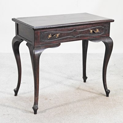 Lot 319 - A late Victorian side table, on cabriole legs