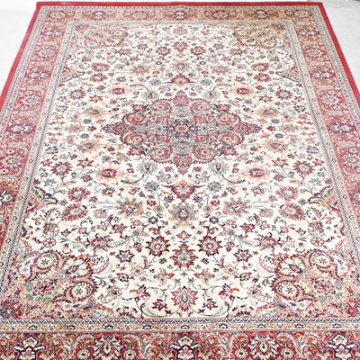 Lot 93 - A Tabriz style woollen carpet, late 20th...