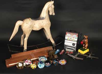 Lot 708 - A collection of various toys including a...