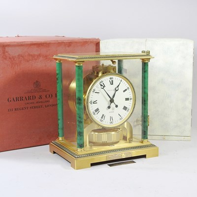 Lot 301 - A Jaeger-LeCoultre Atmos clock, the enamel...