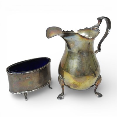 Lot 140 - An Edwardian Britannia standard silver cream...