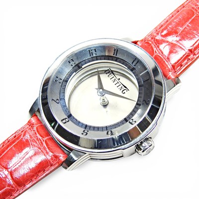 Lot 145 - A Quinting steel cased wristwatch, with a...