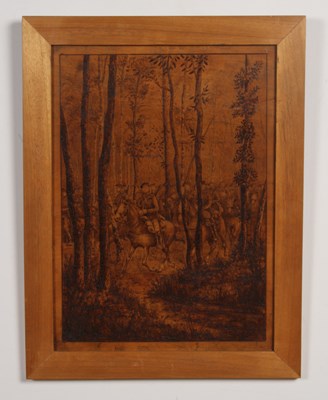 Lot 405 - A continental paperwork panel, showing an army...