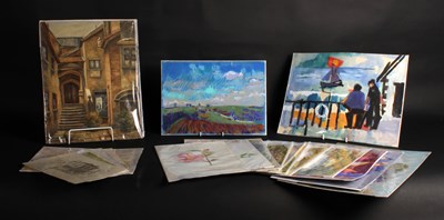 Lot 428 - A collection of various paintings, to include...