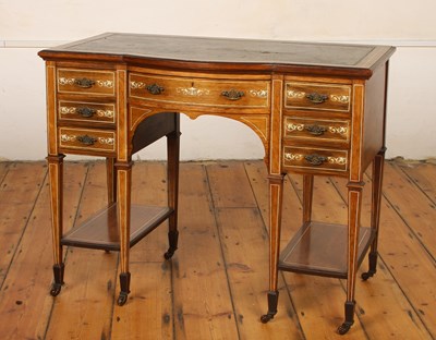Lot 638 - A 19th Century rosewood ladies writing desk,...
