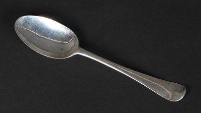 Lot 109 - A silver Hanoverian pattern spoon, probably...