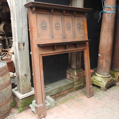 Lot 9 - A 1920's oak fire surround