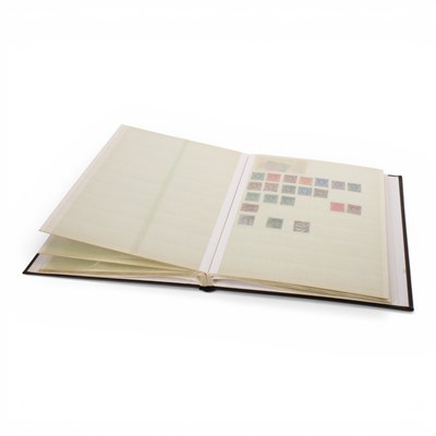 Lot 489 - A black stock book and envelope of stamps,...
