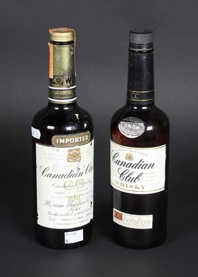 Lot 243 - Two bottles of Canadian Club whisky