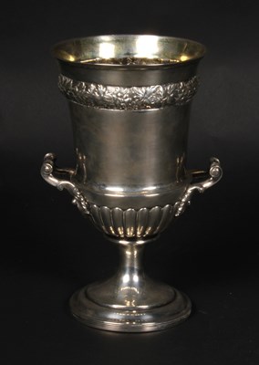 Lot 53 - A silver cup, in the form of a campagna urn,...