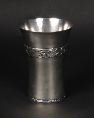 Lot 98 - A silver beaker, made by Leeds College of Arts,...