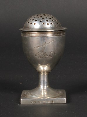 Lot 87 - A George III silver pepper, Thomas James...