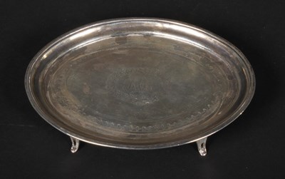 Lot 49 - A George III silver kettle stand, having...