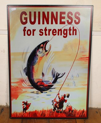 Lot 762 - A tin Guinness advertising sign