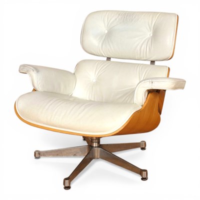 Lot 193 - After Charles and Ray Eames, a model 670 white...