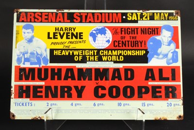 Lot 664 - An enamel on metal sign, inscribed advertising...