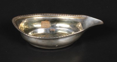 Lot 38 - A George III silver pap boat, having a...
