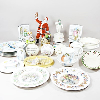 Lot 362 - A Royal Doulton figure Santa Claus, together...