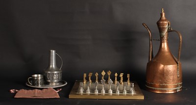 Lot 759 - A collection of metalwares, including an...