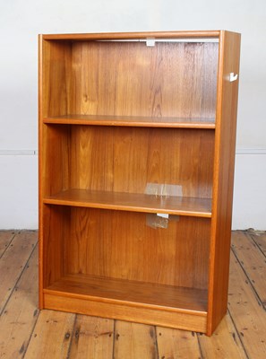 Lot 304 - A mid century teak open bookcase