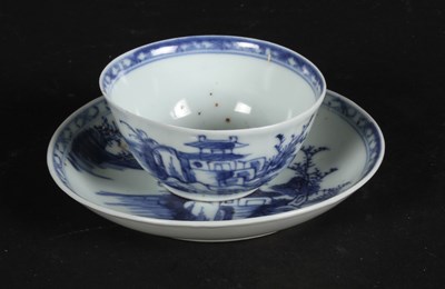 Lot 148 - A Chinese blue and white porcelain tea bowl...