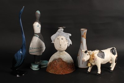 Lot 253 - A collection of five various pieces of studio...