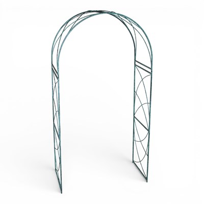 Lot 409 - A metal garden arch