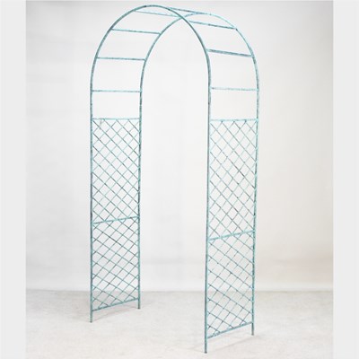 Lot 160 - A metal garden arch