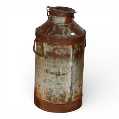 Lot 377 - A stainless steel milk churn
