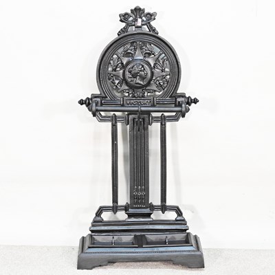 Lot 358 - A Victorian style cast iron stickstand, 87cm high