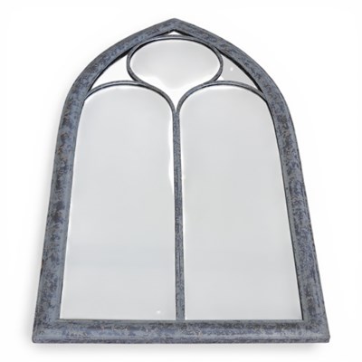 Lot 268 - A modern Gothic style wall mirror, with a...