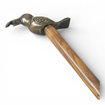 Lot 307 - A walking stick in the form of a bird, with...